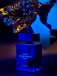 scent editorial with for him bleu noir by narciso rodriguez