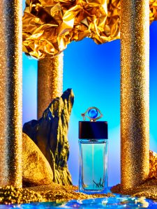 perfume still life of Regard Scintillant by Salvador Dali